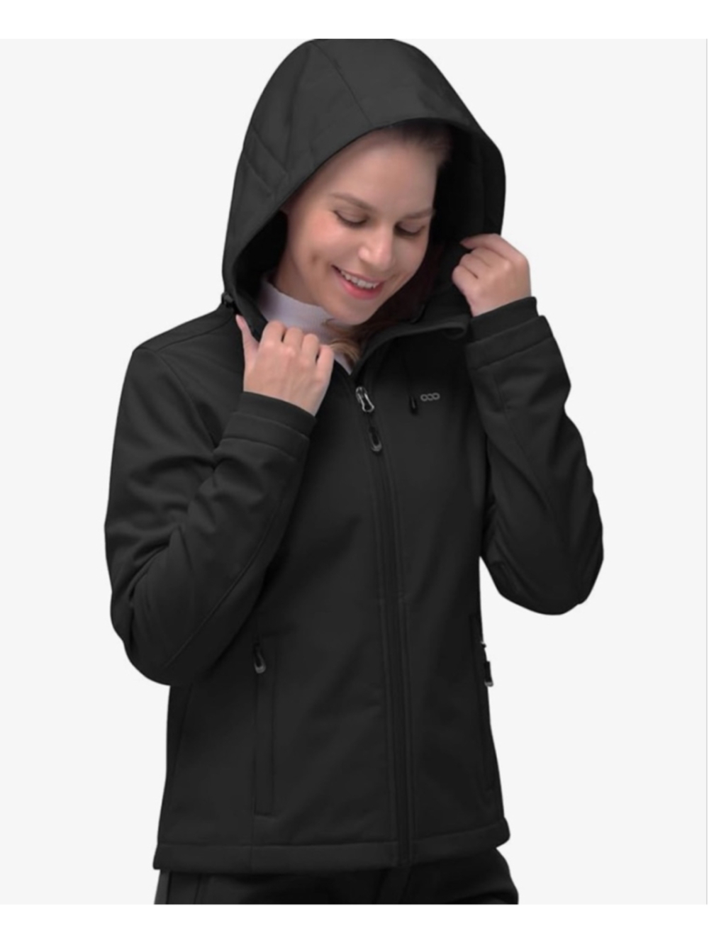 NEW 33,000ft Softshell Jacket Fleece Lined Warm Jacket Light Hooded Windproof 3X - Picture 2 of 8